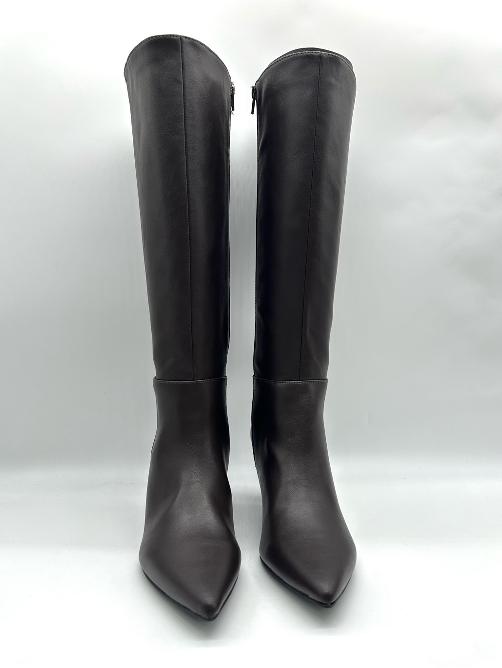 UNISA Lilane-J Tall Brown Boots Size 8 Medium Knee High Pointed Toe Dress Boots - Picture 6 of 13